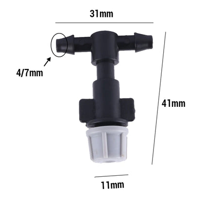 100/10PCS Plastic Watering Irrigation Garden Misting Sprinkler Heads Nozzle W/ Tee Joints for Misting Watering Irrigation System