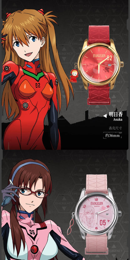 Original Boxfun Eva Evangelion The Final Mission Series Wrist Watch Blind Box Asuka Anime Peripheral Ornament Collection Gift