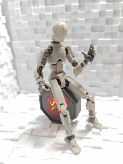 Titan 13 Action Figures T13 Figure 3D Printed Multi-Jointed Movable Lucky 13 Action Figure Nova 13 Action Figure Dummy