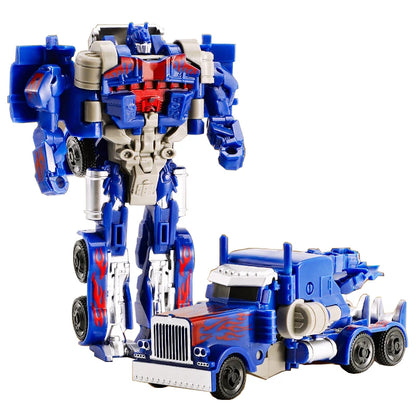 Transformation Car Toy One Step Deformation Robot Action Figure Model Kid Puzzle Toy Anime Robot Model Deformation Car