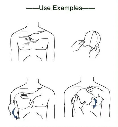Chest Seal Life-Saving Wound Care for Emergency or Tactical Situations Advanced Adhesive Sterile Transparent Lightweight Vent