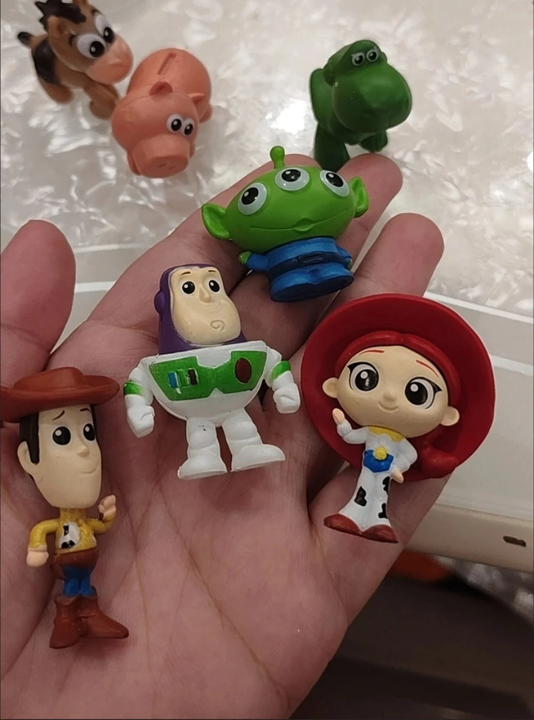 8pcs / Set Toy Story Action Figure Anime Cartoon Model Doll Car Decoration Cake Accessories Anime Figure Toy Children's Gift