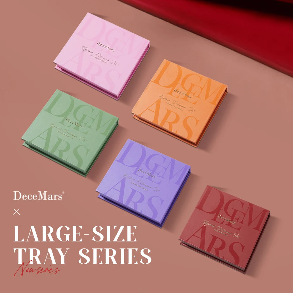 DeceMars Large Amount YY 3D 4D 5D 6D Large-size Tray Eyelash Extension for Makeup