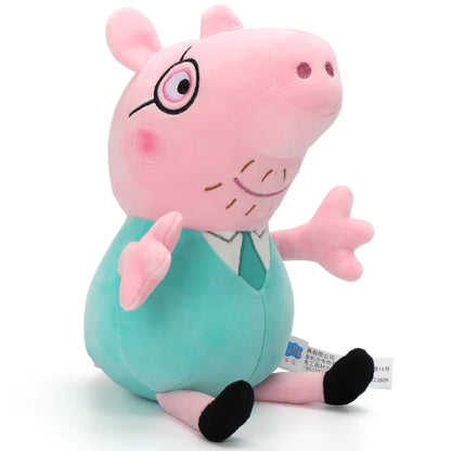 30CM Genuine Peppa Pig Plush Stuffed Doll Peppa George Mom Dad Model Children's Toys Cartoon Anime Figure Kids Birthday Gifts