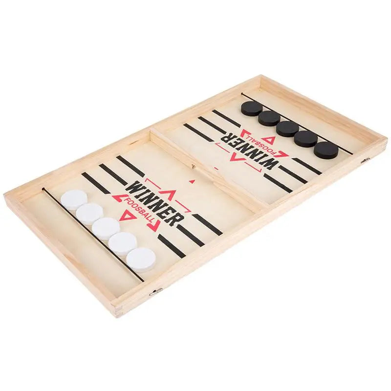 Foosball Winner Games Table Hockey Catapult Chess Parent-child Fast Sling Puck Board Party Toys For Children Adults Or Foldable