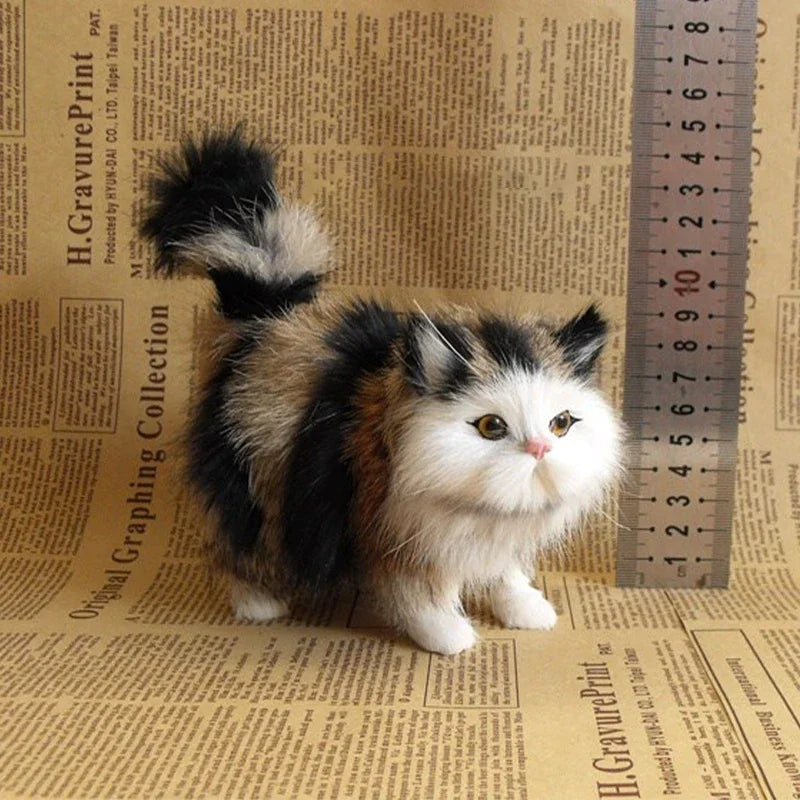Lifelike Cat Plush Toy - Ultra-Soft Realistic Stuffed Animal | Valentine's Birthday Christmas Gift