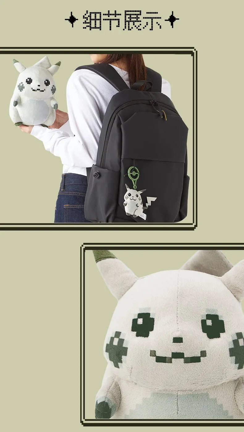 Genuine PokéMon Center PokéMon 30th Anniversary Original Pixel Style Plush Toy Stuffed Doll Anime Fans Collection Toy Gift