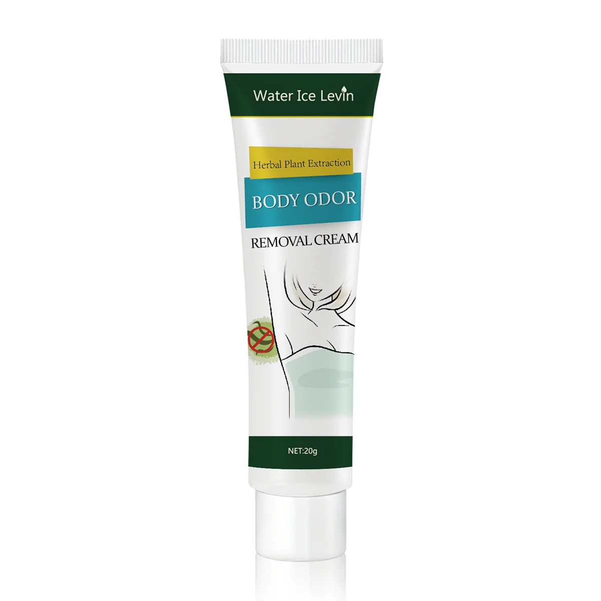 Herbal Essence Deodorant Cream - Anti-Allergic, Long-Lasting Freshness, Moisturizing, Suitable for Armpits and Whole Body, All Skin Color Skin, Portable, Unisex