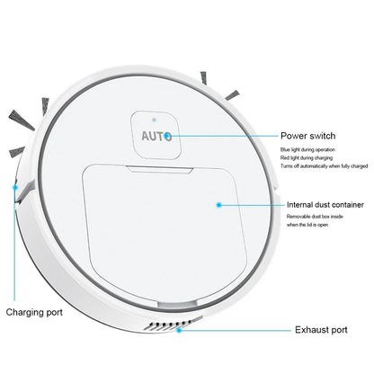 3-in-1 Smart Sweeping Robot Vacuum Cleaner Automatic Cleaning Sweeping Machine USB Rechargeable Mopping Cleaning Appliances New