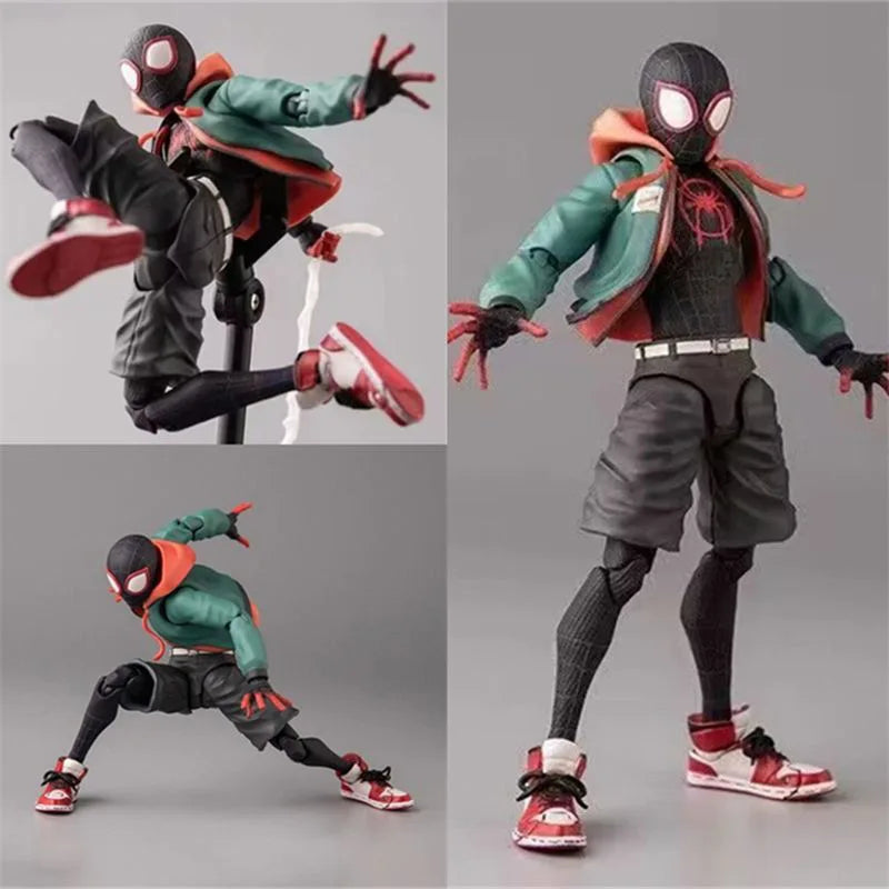 Sv Action Spiderman Miles Morales Action Figure Collection Sentinel Marvel Spider-Man Into the Spider Verse Figures Model Toys