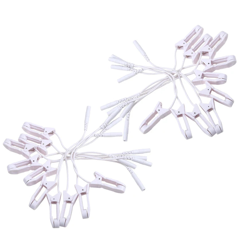 Ear Clip Machine Massager 2.0mm Plug Electrode Lead Wires Connecting Cables Sleeping Aids for Earclips