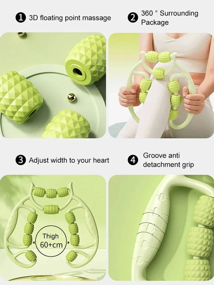 Circular Leg Massager - 12-Round Slimming & Muscle Relaxation Equipment for Thighs and Calves, Leg Toning Artifact