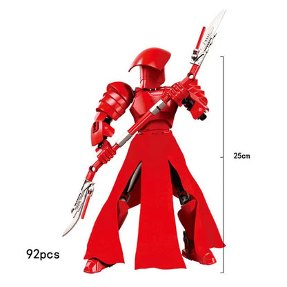 Space Wars Buildable Action Figures Kylo Ren Chewbacca Boba Jango Fett General Grievous Toys for Kids (KSZ605/617/326)