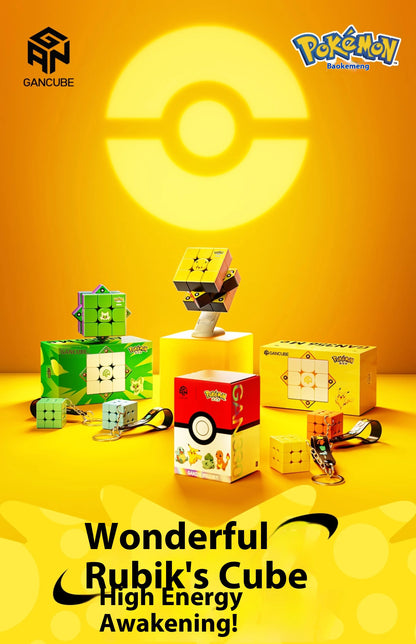 Gan Pok é Mon Joint Third Order Magnetic Competition Special Children'S Puzzle Toy Gift Pikachu Johnny Turtle Birthday Gifts