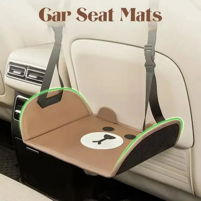 Portable Car Rear Seat Foot Hammock – Adjustable Hanging Footrest for Travel, Office & Car Interior Comfort