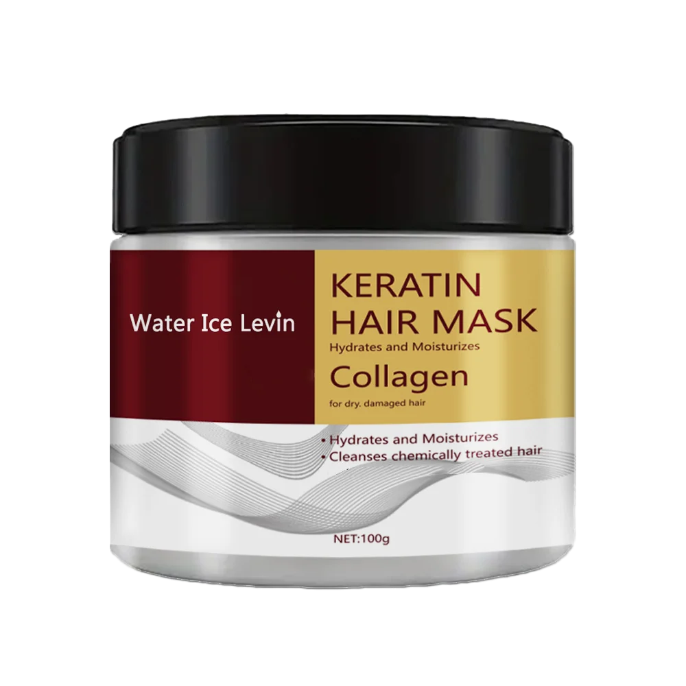 Water Ice Levin Keratin Hair Mask: Deep Hydration & Repair for Dry, Damaged Hair in 10 Minutes