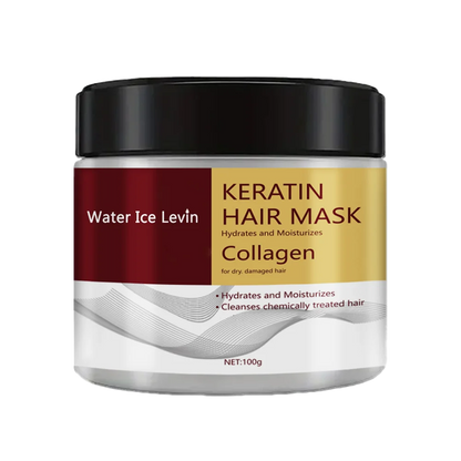 Water Ice Levin Keratin Hair Mask: Deep Hydration & Repair for Dry, Damaged Hair in 10 Minutes