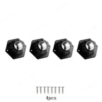 4Pc Black Steel Ball