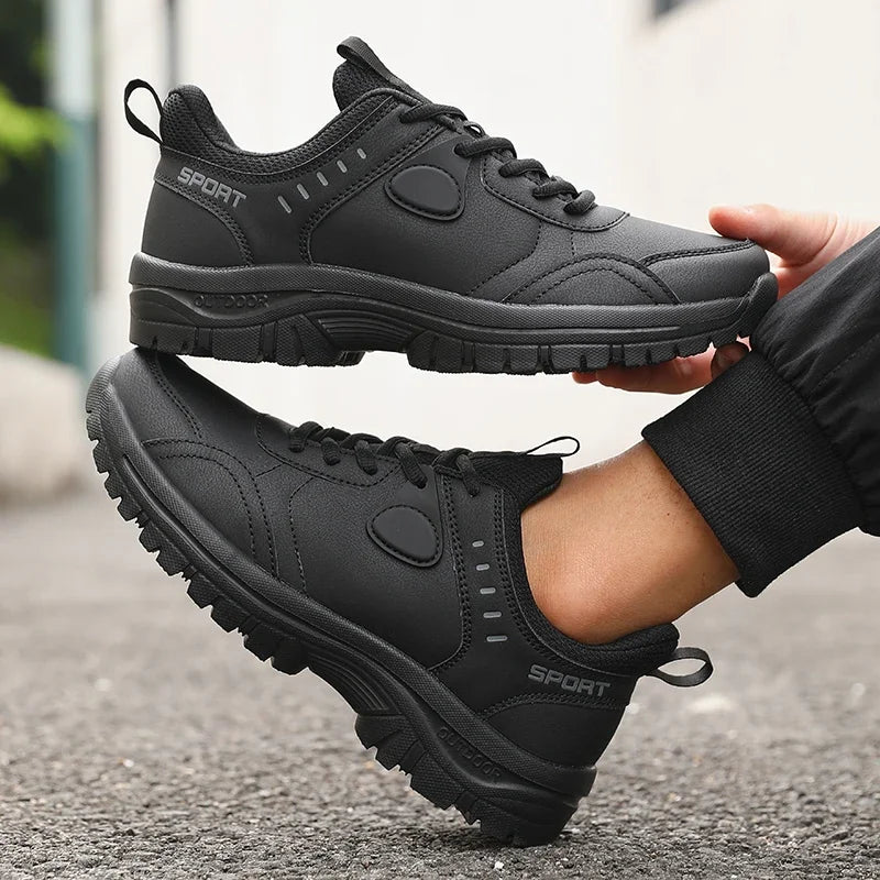 Men's Outdoor Camping Walking Shoe Classic Waterproof Wear-resistant Work Shoes New Style Anti Slip Breathable Lace Up Sneakers
