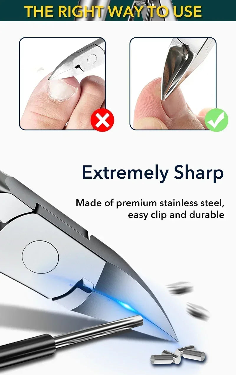 Professional Ingrown Toenail Corrector Kit – Podiatry-Grade Nail Clippers, Cuticle Nippers & Paronychia Care Tools