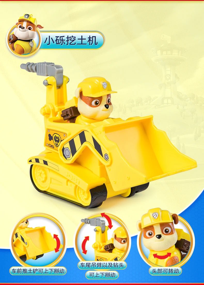 Original Paw Patrol 10kinds Figures Ryder Tracker Everest Chase Rex Skye Rocky Marshall Zuma Action Figure Birthday Gift Toy
