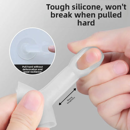 12 pcs Suitable For Door Handles Silicone Door Stop No Need To Punch Holes Anti-collision Doorstop Anti-collision Artifact Easy