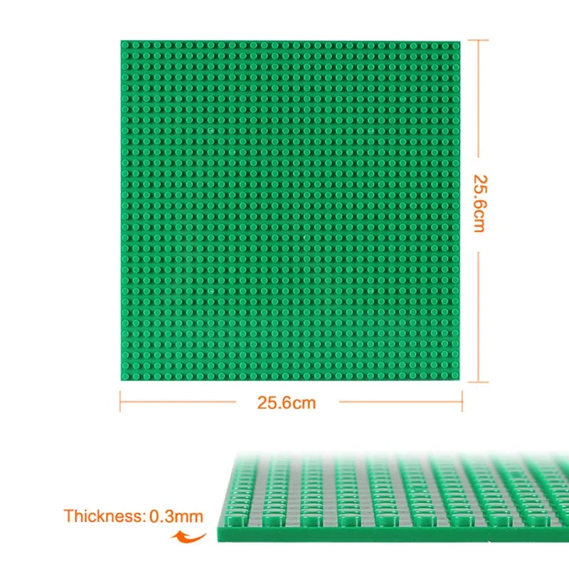Classic Base Plates Plastic Bricks Double-sided 16*32 32X32 Dots City Blocks Baseplate DIY Parts Board Toys Kids Gift