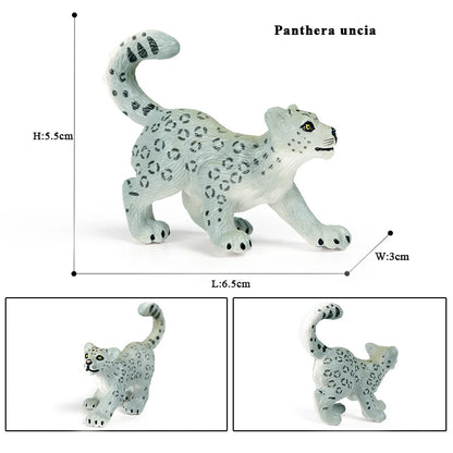 Oenux Arctic South Pole Animals Simulation Penguins Polar Bear Wolf Beluga Whale Action Figures Model Figurine PVC Kid Toy Gift