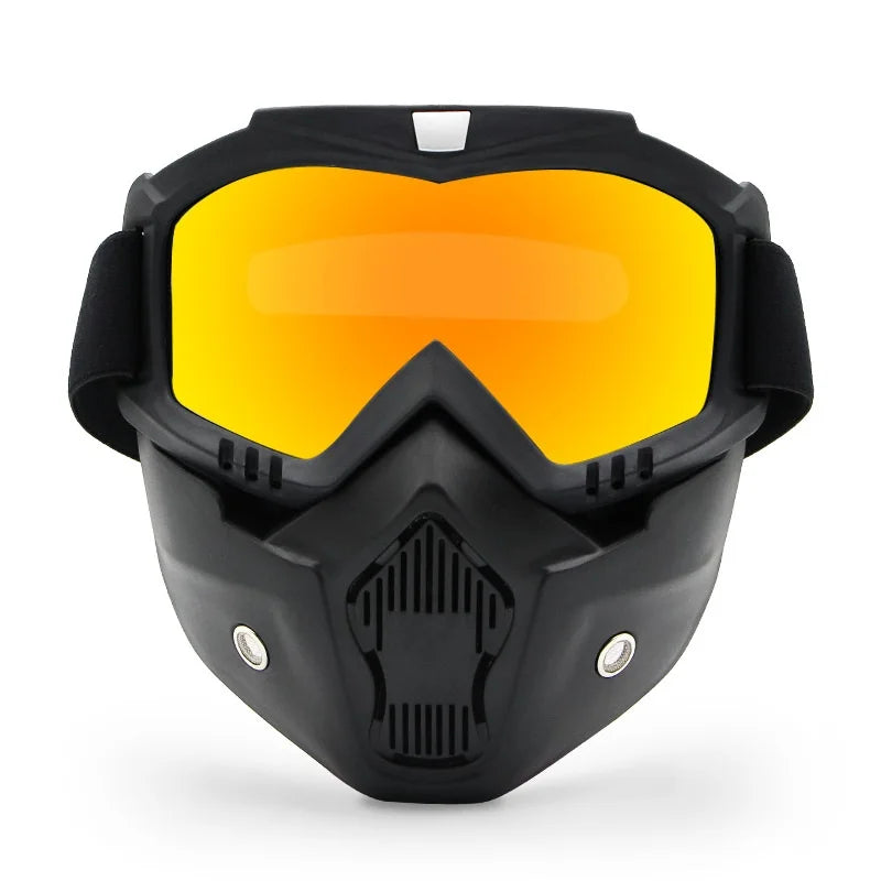 Dustproof Motocross Glasses Adjustable Motorcycle Goggles Breathable Full Face Protective Motorbike Dirt Bike Off-road Mask