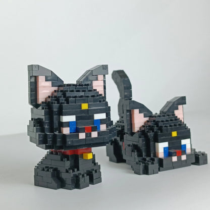Micro Mini Super Cute Micro Cat Building Kit Tiny Pet Series Doll Figure The Perfect Miniature Gift for Cat Lovers and Girls