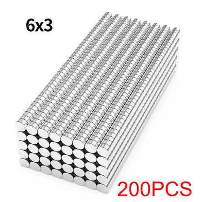 Super Strong Neodymium Magnet N35 NdfeB Permanent Magnetic imanes Round Powerful Magnets Refrigerator Magnet  2x2/6x2/6x3/10x3