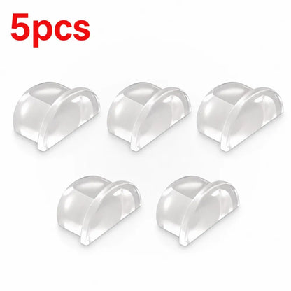 1-8Pcs Transparent Silicone Door Stopper No Drill Anti Bump Pad for Office Home Safety Protection Dodgers Door Stop