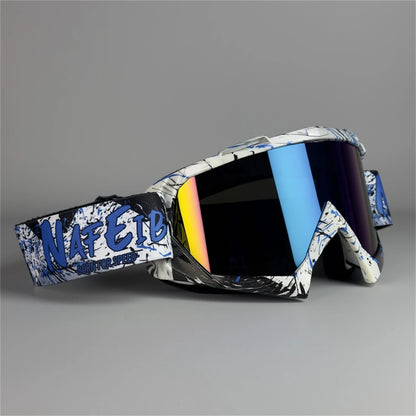NAFEIB off-road motorcycle goggles, skiing windproof goggles, men's and women's universal cycling helmets, glasses