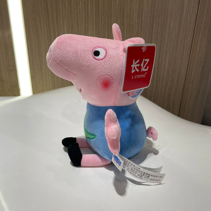 30CM Genuine Peppa Pig Plush Stuffed Doll Peppa George Mom Dad Model Children's Toys Cartoon Anime Figure Kids Birthday Gifts