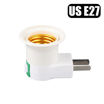 Direct Plug-in Rotary Lamp Head E27 Socket Lamp Converter with Switch EU US Plug Lamp Holder LED Table Lamp Led Base Lamp Base ﻿