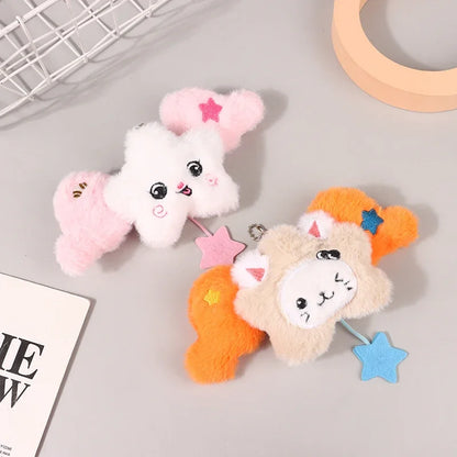 1PC Star Pendant Key Chain Doll Album Plush Pendant Doll School Bag Decoration Gifts