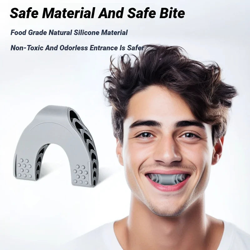 U Shape Facial Jaw Exerciser And Neck Toning Jawline For Men Women Face Muscle Trainin Resistance Double Chin Silicone Exercise