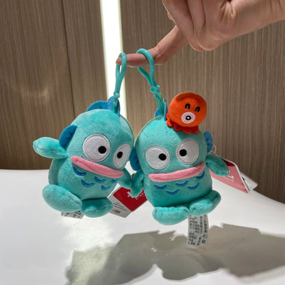 Genuine Sanrio Hangyodon Melody Kuromi Pendant Plush Toys Small Charms Sayuri Model Doll Stuffed Toys Girls Boys Birthday Gifts