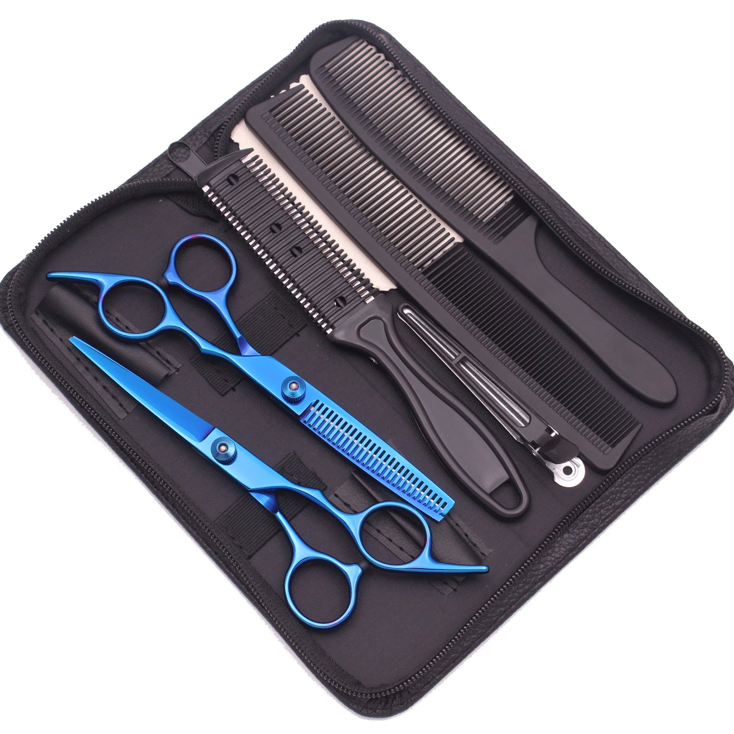 Hairdressing Scissors Black-Gold Hair Scissors Professional 6" JP Stainless Thinning Shears Haircut Scissors Barber Shop C1001