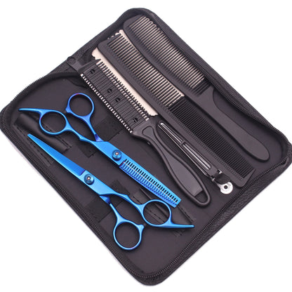 Hairdressing Scissors Black-Gold Hair Scissors Professional 6" JP Stainless Thinning Shears Haircut Scissors Barber Shop C1001