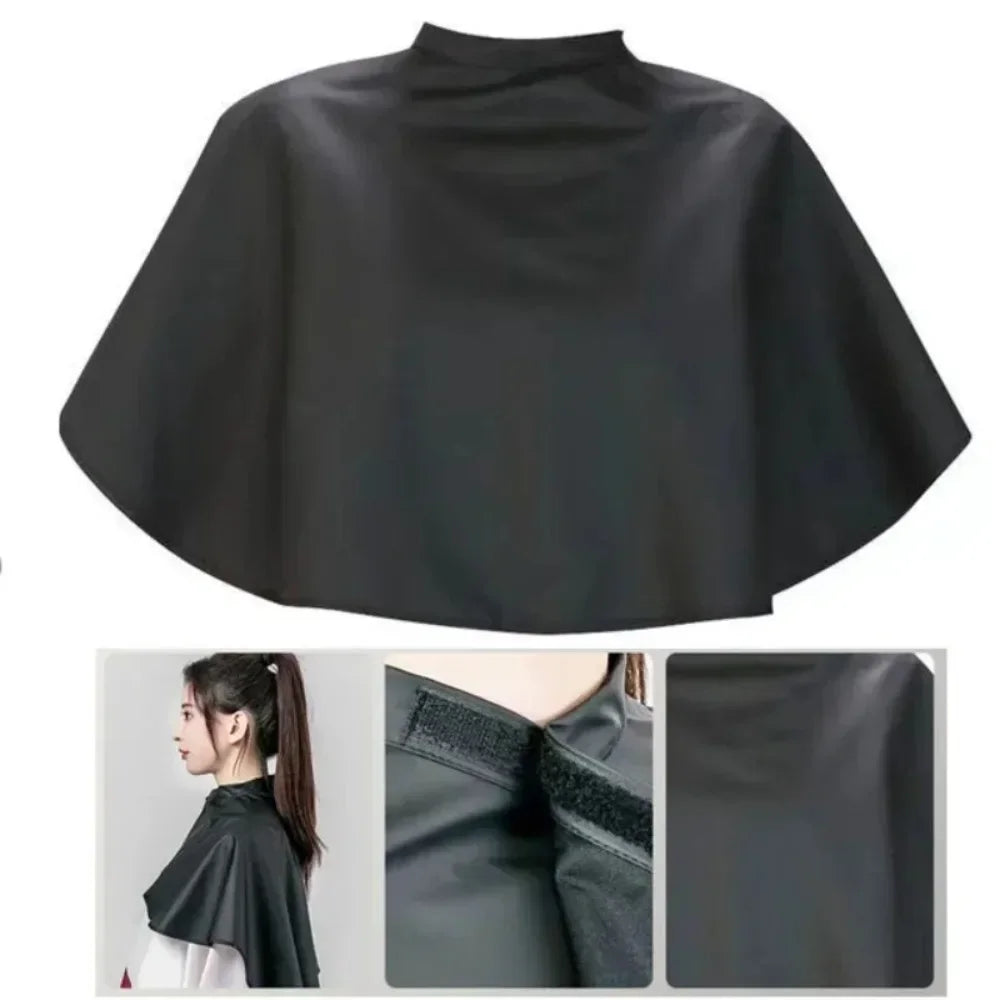 Professional Black Square Hair Cutting Cape – Hairdressing Salon Barber Gown Wrap for Hair Dye & Styling