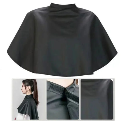 Professional Black Square Hair Cutting Cape – Hairdressing Salon Barber Gown Wrap for Hair Dye & Styling