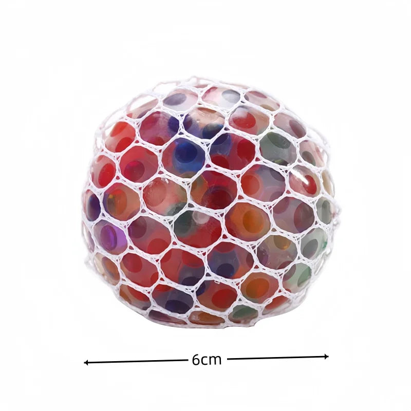6cm Kids Exotic Pinch The Rainbow Bead Pressure Reducing Ball Vent Ball Decompression Toy TPR Pinch Le Grape Ball Adult Toys