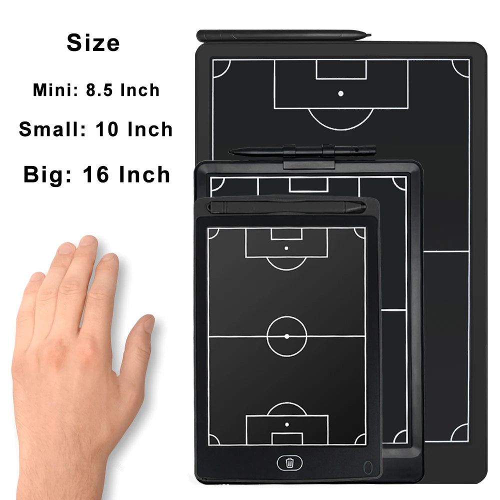 8.5/10/16-Inch LCD Electronic Football Tactical Tablet Strategy Marker Basketball Board Soccer Coach Blackboard Sports Training
