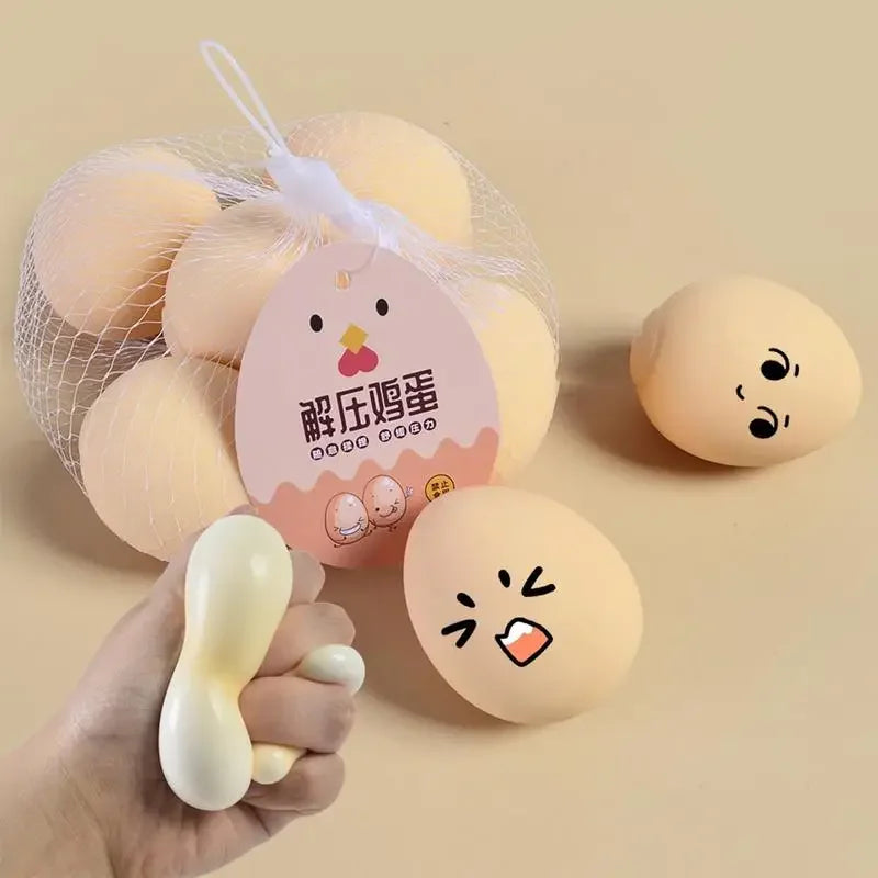 Egg Squeeze Toys Smart Eggs Adult Educational Toy Funny DecompressionVent Egg Squeeze Ball Gift SquishyStresd Reliever