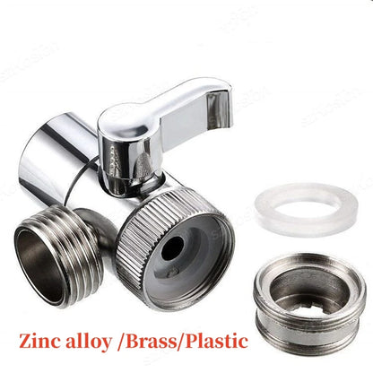 Faucet Switch Adapter Kitchen Sink Splitter Diverter Valve Water Tap Sprayer Connector Toilet Bidet Shower Bathroom Accessories