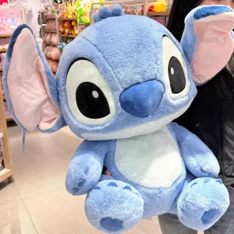 32/45/55cm Stitch Large Plush Doll Soft Cute Anime Periphery Sofa Pillow Bedhead Decor Accompany Toy Ornament Gift For Childs