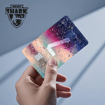 Magic Shark Flower Butterfly Bear Wing No Fade PVC Film Skin Cover Sticker for Bank Debit Credit Card