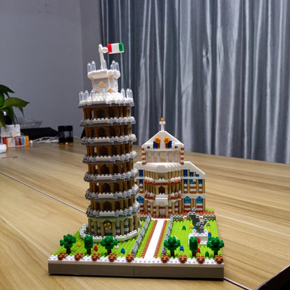 Eiffel Tower Paris Architectural Micro Mini Model Building Blocks Toy : Enhance Your Office Decor, Boost Hand Skills Gift