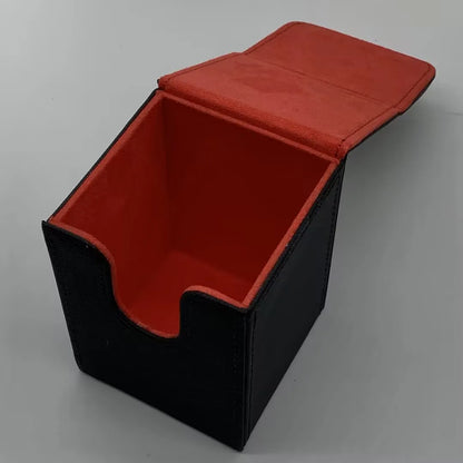 Card Fit For 100+Single Sleeved Cards  , Leather Trading Commander Deck Box Compatible With  Card Deck,Game Card Box